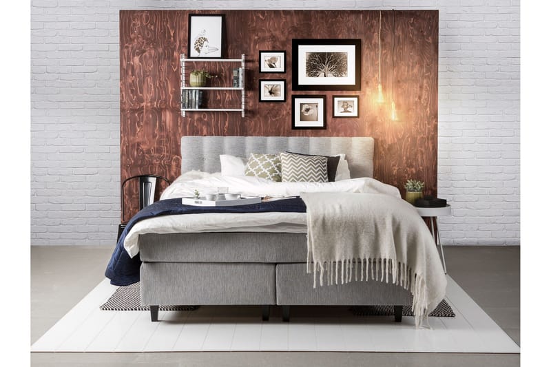 Pascale Sänggavel 180 cm - Ljusgrå - Möbler - Säng - Sängtillbehör & sänggavel - Sänggavlar & huvudgavlar