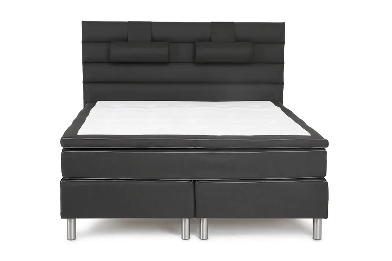 Queen Sänggavel Djuphäftad Linjerad 170 cm - 170 cm Svart - Möbler - Säng - Sängtillbehör & sänggavel - Sänggavlar & huvudgavlar