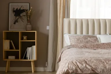 Rakel Sänggavel 180cm - Beige/Sammet - Möbler - Säng - Sängtillbehör & sänggavel - Sänggavlar & huvudgavlar