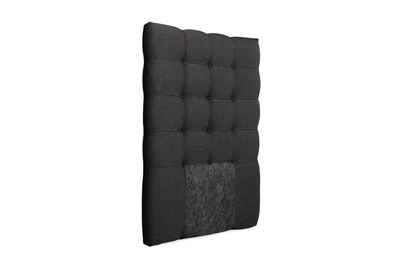 Royal Sänggavel med Rutor 90 cm - Mörkgrå - Möbler - Säng - Sängtillbehör & sänggavel - Sänggavlar & huvudgavlar