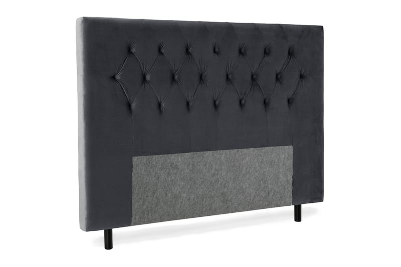 Royal Velvet Sänggavel 160 cm - Svart - Möbler - Säng - Sängtillbehör & sänggavel - Sänggavlar & huvudgavlar