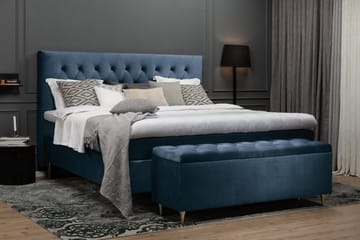 Royal Velvet Sänggavel 180 cm - Mörkblå - Möbler - Säng - Sängtillbehör & sänggavel - Sänggavlar & huvudgavlar