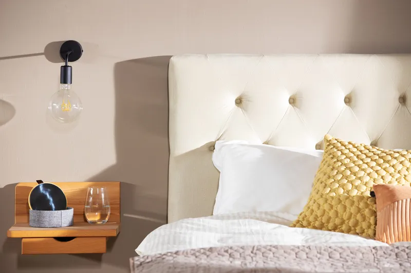 Royal Velvet Sänggavel 210 cm - Beige - Möbler - Säng - Sängtillbehör & sänggavel - Sänggavlar & huvudgavlar