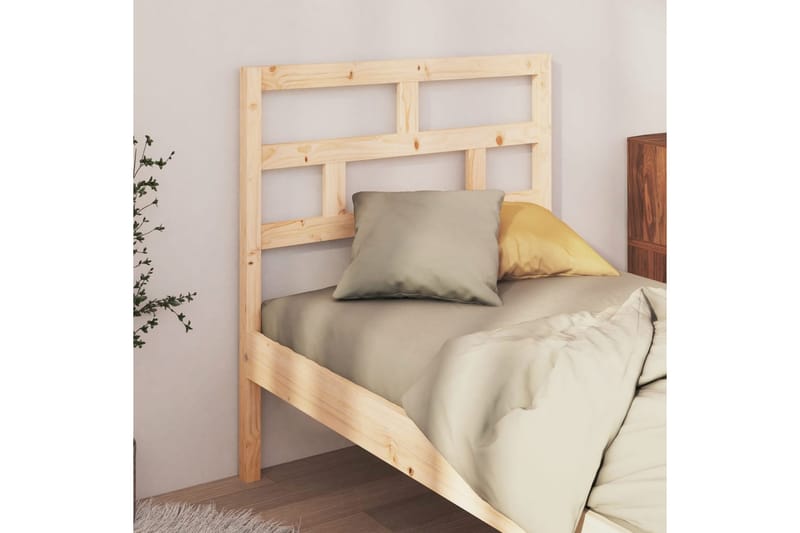 Sänggavel 96x4x100 cm massiv furu - Brun - Möbler - Säng - Sängtillbehör & sänggavel - Sänggavlar & huvudgavlar