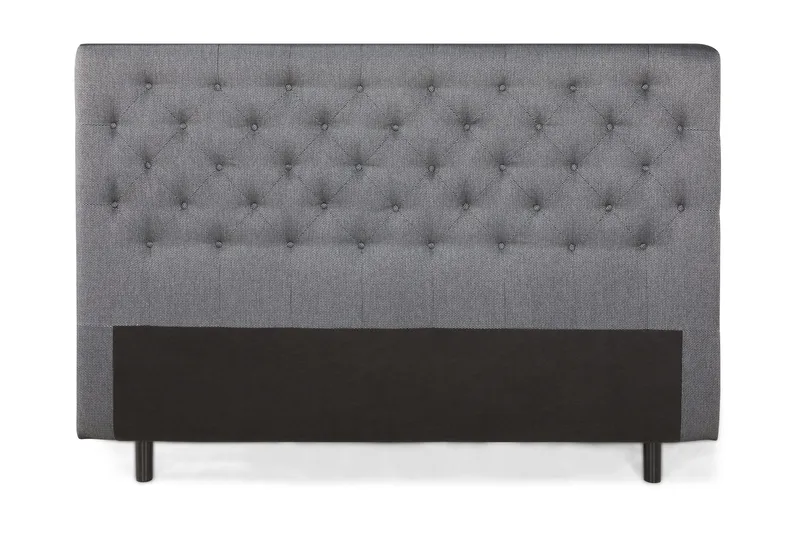 Sänggavel Djuphäftad 180 cm, Mörkgrå