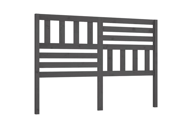 Sänggavel grå 156x4x100 cm massiv furu - Grå - Möbler - Säng - Sängtillbehör & sänggavel - Sänggavlar & huvudgavlar