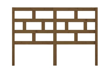 Sänggavel honungsbrun 156x4x100 cm massiv furu