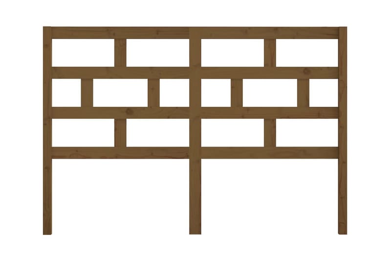 Sänggavel honungsbrun 156x4x100 cm massiv furu - Honung - Möbler - Säng - Sängtillbehör & sänggavel - Sänggavlar & huvudgavlar