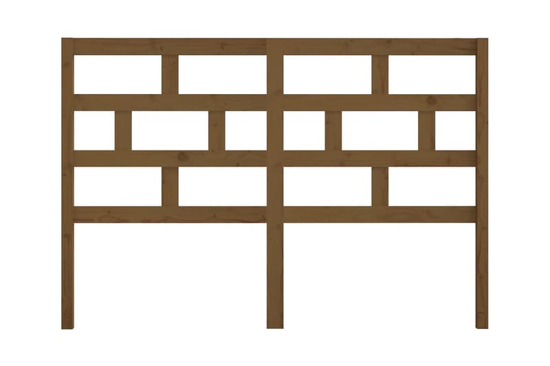 Sänggavel honungsbrun 166x4x100 cm massiv furu - Honung - Möbler - Säng - Sängtillbehör & sänggavel - Sänggavlar & huvudgavlar