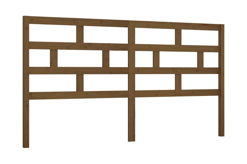 Sänggavel honungsbrun 186x4x100 cm massiv furu - Honung - Möbler - Säng - Sängtillbehör & sänggavel - Sänggavlar & huvudgavlar