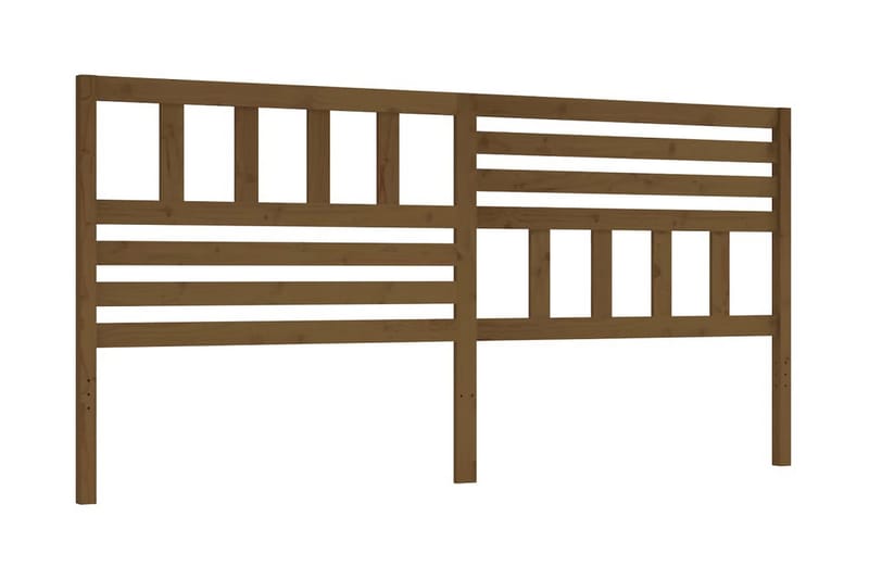 Sänggavel honungsbrun 206x4x100 cm massiv furu - Honung - Möbler - Säng - Sängtillbehör & sänggavel - Sänggavlar & huvudgavlar