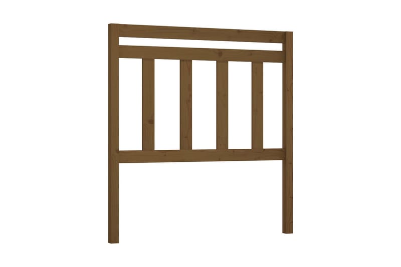 Sänggavel honungsbrun 81x4x100 cm massiv furu - Honung - Möbler - Säng - Sängtillbehör & sänggavel - Sänggavlar & huvudgavlar