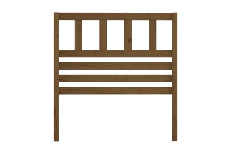 Sänggavel honungsbrun 81x4x100 cm massiv furu - Honung - Sänggavlar & huvudgavlar
