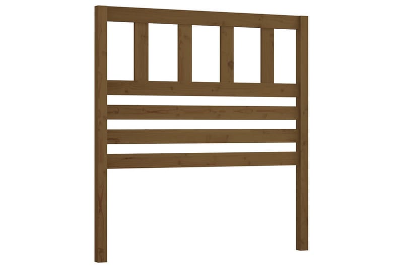 Sänggavel honungsbrun 81x4x100 cm massiv furu - Honung - Möbler - Säng - Sängtillbehör & sänggavel - Sänggavlar & huvudgavlar