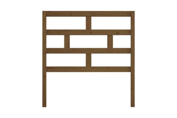 Sänggavel honungsbrun 96x4x100 cm massiv furu