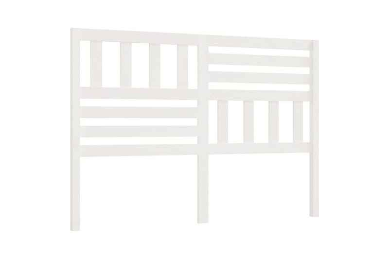 Sänggavel vit 141x4x100 cm massiv furu - Vit - Sänggavlar & huvudgavlar