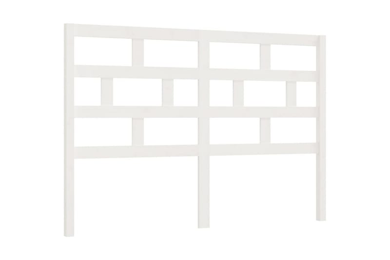 Sänggavel vit 156x4x100 cm massiv furu - Vit - Möbler - Säng - Sängtillbehör & sänggavel - Sänggavlar & huvudgavlar