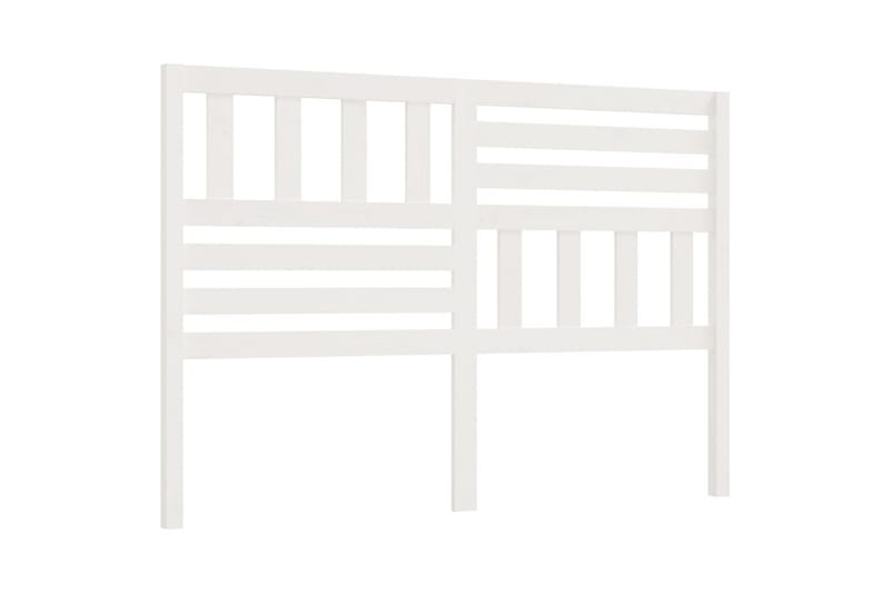Sänggavel vit 166x4x100 cm massiv furu - Vit - Möbler - Säng - Sängtillbehör & sänggavel - Sänggavlar & huvudgavlar