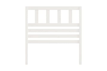 Sänggavel vit 81x4x100 cm massiv furu