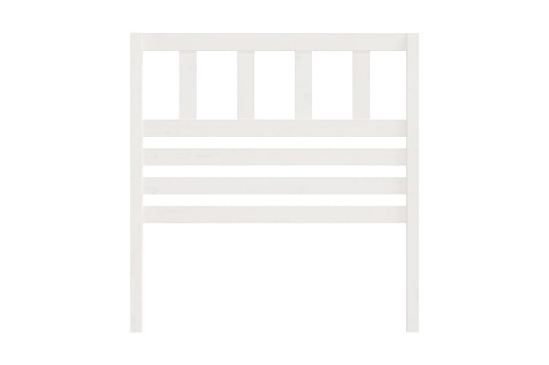 Sänggavel vit 81x4x100 cm massiv furu - Vit - Möbler - Säng - Sängtillbehör & sänggavel - Sänggavlar & huvudgavlar