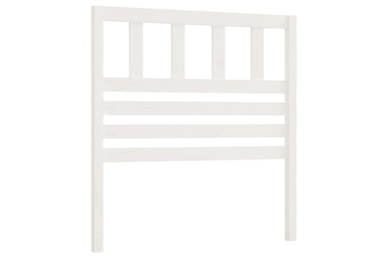 Sänggavel vit 81x4x100 cm massiv furu - Vit - Möbler - Säng - Sängtillbehör & sänggavel - Sänggavlar & huvudgavlar