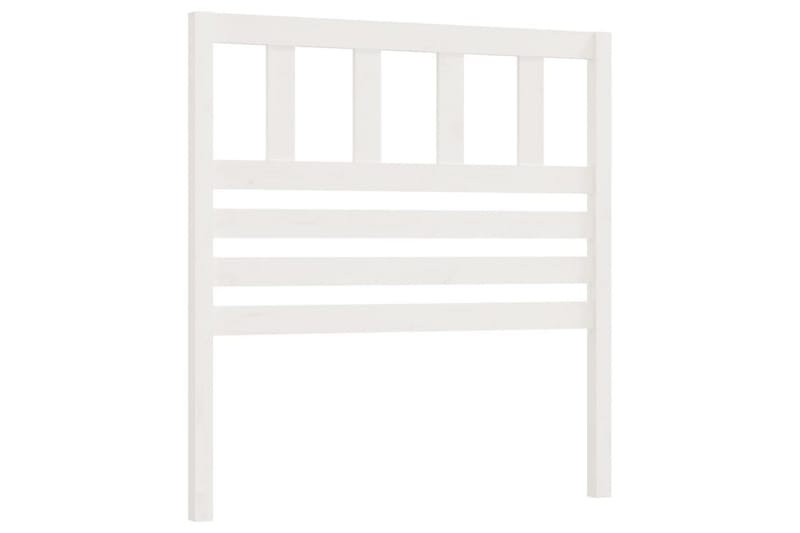 Sänggavel vit 96x4x100 cm massiv furu - Vit - Sänggavlar & huvudgavlar