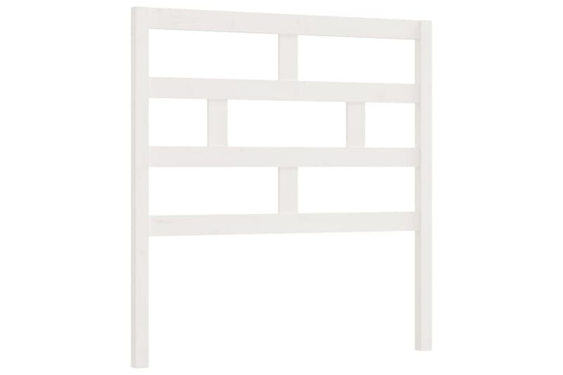 Sänggavel vit 96x4x100 cm massiv furu - Vit - Möbler - Säng - Sängtillbehör & sänggavel - Sänggavlar & huvudgavlar