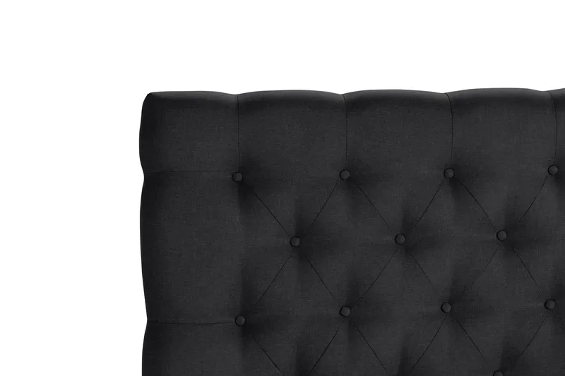 Scarlett Djuphäftad gavel 180 - Svart - Möbler - Säng - Sängtillbehör & sänggavel - Sänggavlar & huvudgavlar