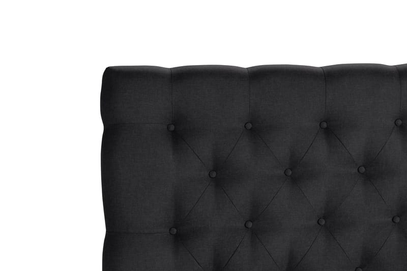 Scarlett Djuphäftad gavel 180 - Svart - Möbler - Säng - Sängtillbehör & sänggavel - Sänggavlar & huvudgavlar