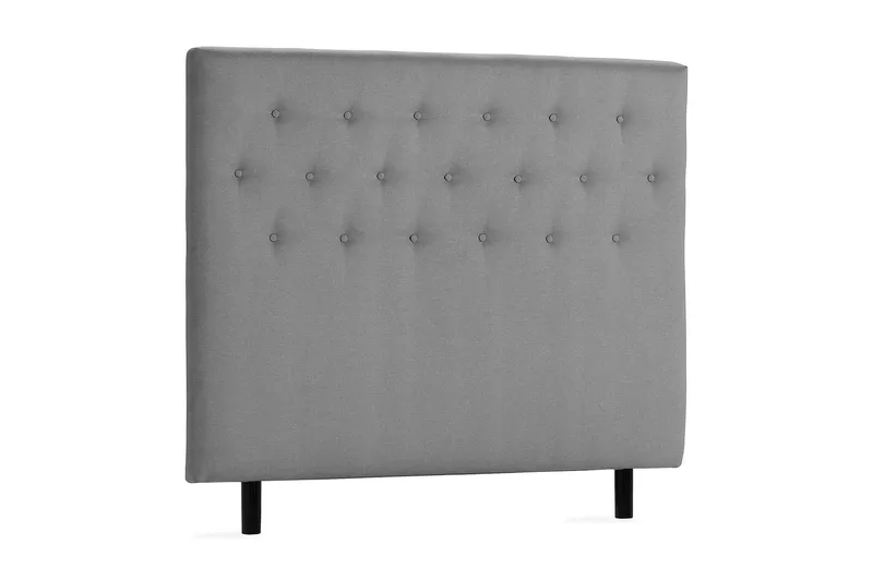 Scarlett Knappad gavel 120 - Grå - Möbler - Säng - Sängtillbehör & sänggavel - Sänggavlar & huvudgavlar