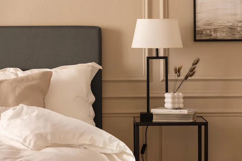 Scarlett Knappad gavel 120 - Mörkgrå - Möbler - Säng - Sängtillbehör & sänggavel - Sänggavlar & huvudgavlar