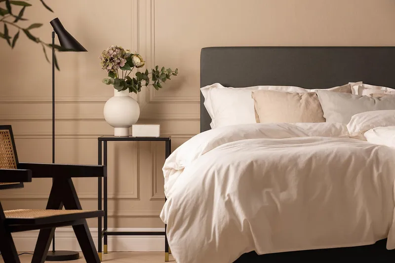 Scarlett Knappad gavel 120 - Mörkgrå - Möbler - Säng - Sängtillbehör & sänggavel - Sänggavlar & huvudgavlar