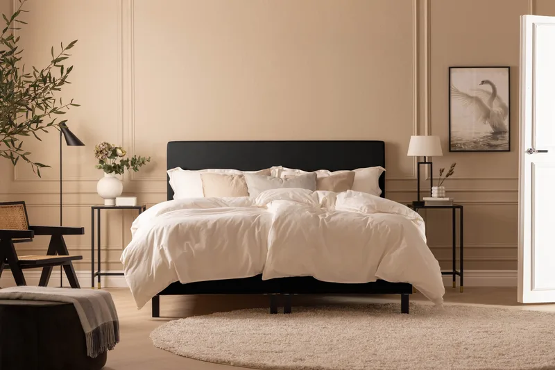 Scarlett Knappad gavel 90 - Svart - Möbler - Säng - Sängtillbehör & sänggavel - Sänggavlar & huvudgavlar