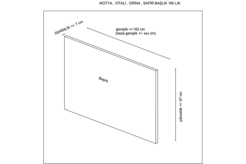 Sänggavel Sonyi 160 Antracit - Antracit - Möbler - Säng - Sängtillbehör & sänggavel - Sänggavlar & huvudgavlar