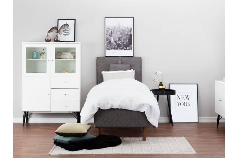 Sundborn Sänggavel 90 cm - Grå - Möbler - Säng - Sängtillbehör & sänggavel - Sänggavlar & huvudgavlar