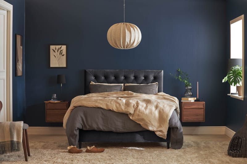 Wall Sänggavel 141x61 cm - Mörkgrå - Möbler - Säng - Sängtillbehör & sänggavel - Sänggavlar & huvudgavlar
