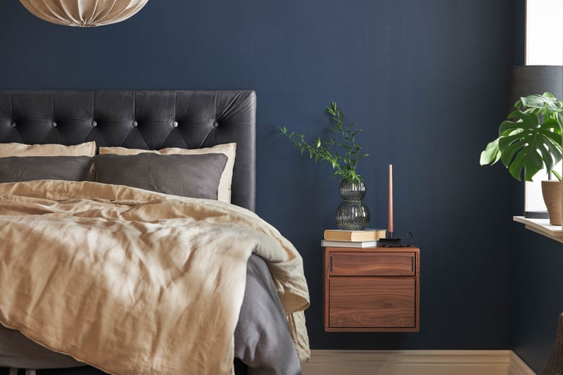 Wall Sänggavel 141x61 cm - Mörkgrå - Möbler - Säng - Sängtillbehör & sänggavel - Sänggavlar & huvudgavlar