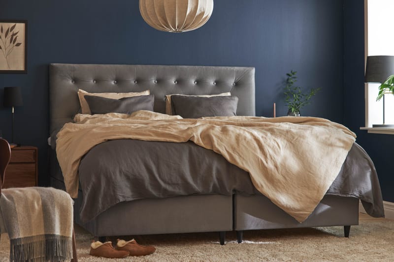 Wall Sänggavel 181x61 cm - Grå - Möbler - Säng - Sängtillbehör & sänggavel - Sänggavlar & huvudgavlar