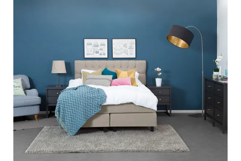 Wynne Sänggavel 160 cm - Beige - Möbler - Säng - Sängtillbehör & sänggavel - Sänggavlar & huvudgavlar