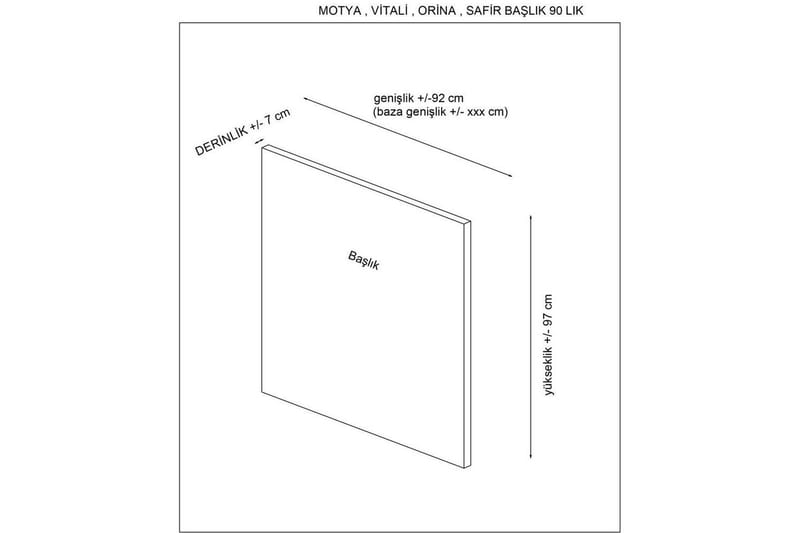 Selora Sänggavel 122 cm - Brun - Möbler - Säng - Sängtillbehör & sänggavel - Sänggavlar & huvudgavlar