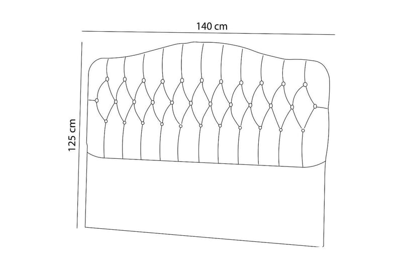 Subato Sänggavel 140 cm - Beige - Möbler - Säng - Sängtillbehör & sänggavel - Sänggavlar & huvudgavlar