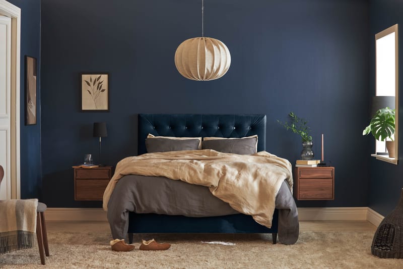 Wall Sänggavel 141x61 cm - Mörkblå - Sänggavlar & huvudgavlar