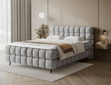 Sabeno Sängpaket Bubblig Kontinentalsäng med förvaring 140x200 cm - svart - Möbler - Säng - Kontinentalsäng