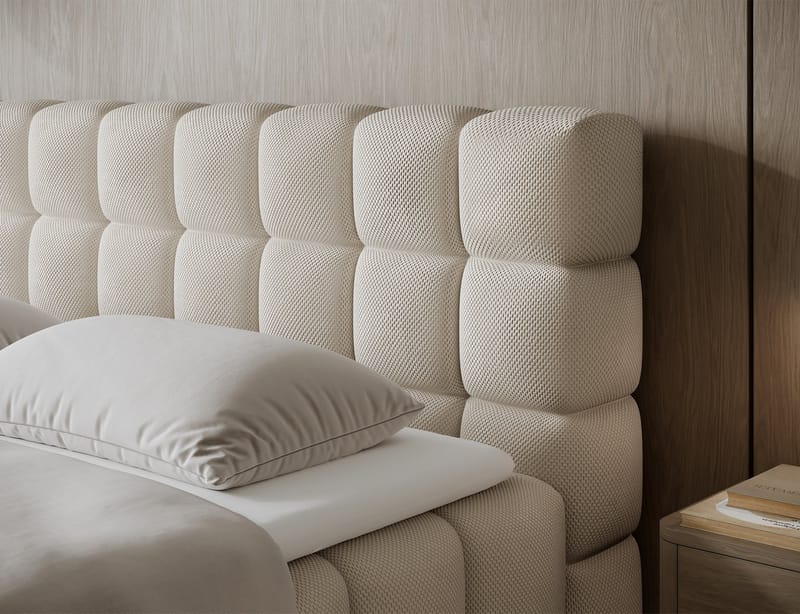 Sabeno Sängpaket Bubblig Kontinentalsäng med förvaring 140x200 cm - svart - Möbler - Säng - Kontinentalsäng