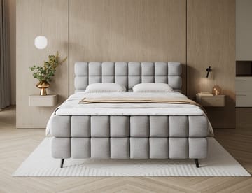 Sabeno Sängpaket Bubblig Kontinentalsäng med förvaring 140x200 cm - svart - Möbler - Säng - Kontinentalsäng