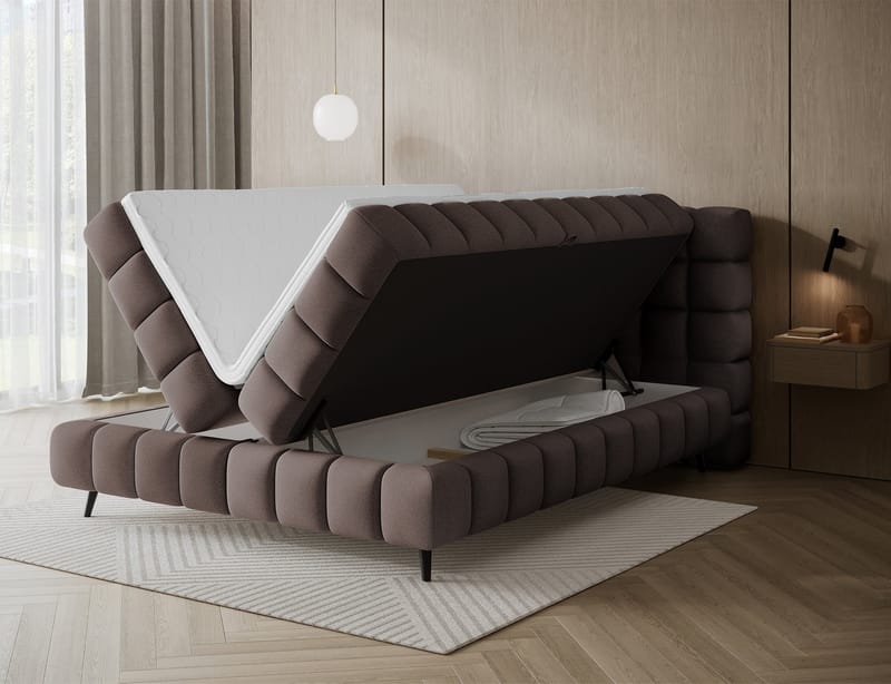 Sabeno Sängpaket Bubblig Kontinentalsäng med förvaring 140x200 cm - Tonall 22 - Möbler - Säng - Kontinentalsäng