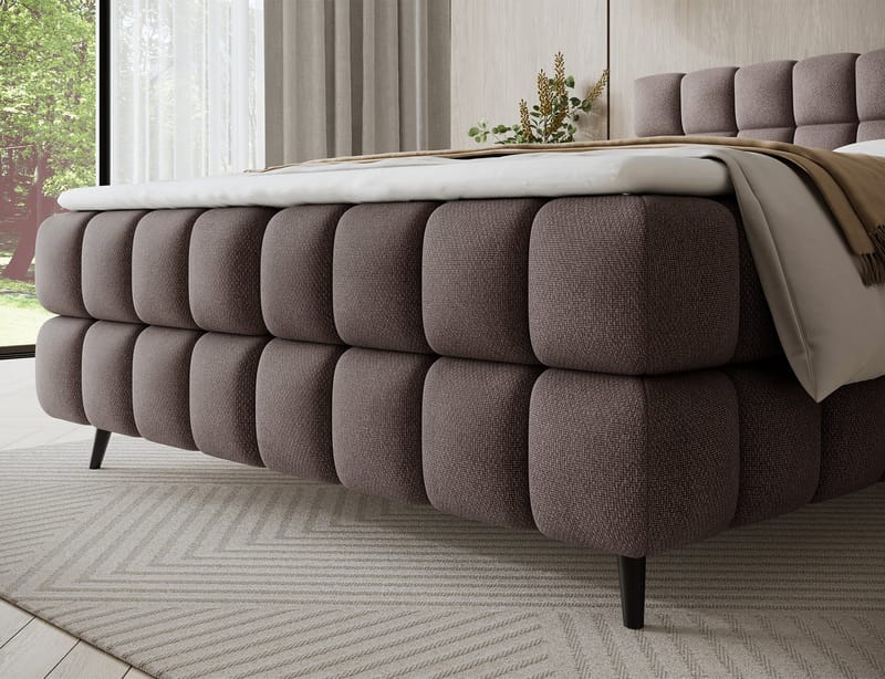 Sabeno Sängpaket Bubblig Kontinentalsäng med förvaring 140x200 cm - Tonall 22 - Möbler - Säng - Kontinentalsäng