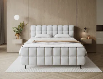 Sabeno Sängpaket Bubblig Kontinentalsäng med förvaring 160x200 cm - Tonall 03 - Möbler - Säng - Kontinentalsäng