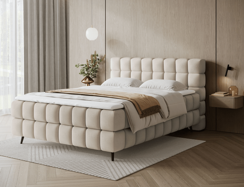 Sabeno Sängpaket Bubblig Kontinentalsäng med förvaring 180x200 cm - Calmora 18 - Möbler - Säng - Kontinentalsäng