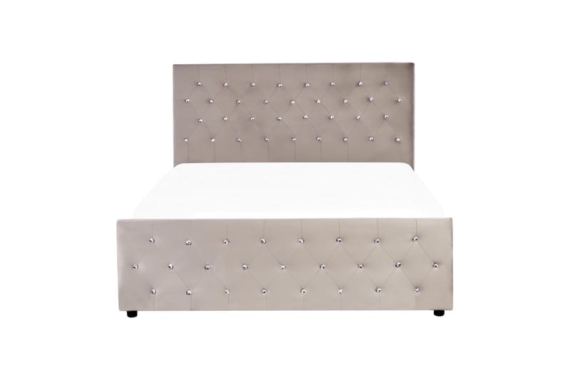 Saleux Sängram 140x200 cm - Taupe - Möbler - Säng - Sängram & sängstomme